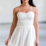 White Eyelet Dress, Cute White Summer Dresses Online, White .