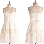 Short White Wedding Sendoff Dress | Wedding sundress, White .