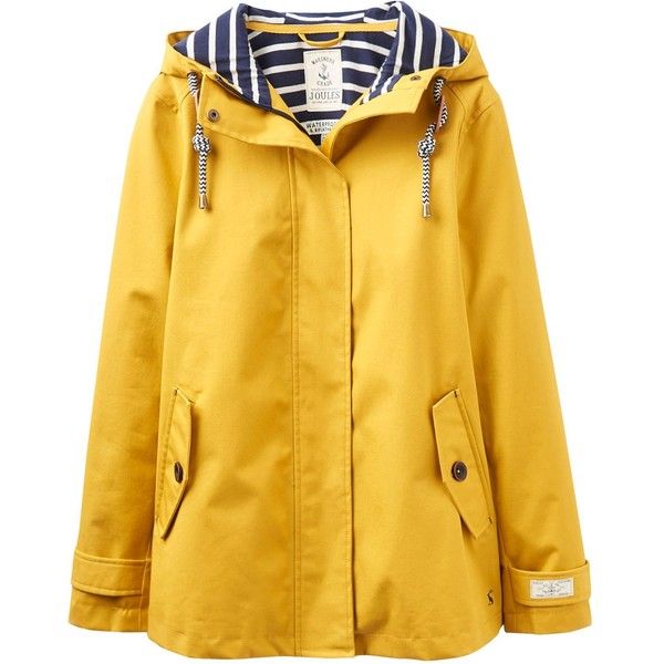 Joules Waterproof hooded jacket ($110) ❤ liked on Polyvore .