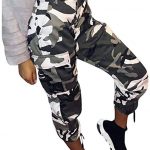 Womens Camouflage Pants Camo Casual Cargo Joggers Trousers Hip Hop .
