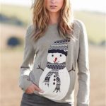 Ladies grey jumper with snowman ⋆ Christmas Jumpers, Women's .