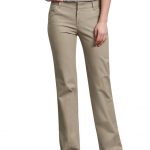 Women's Relaxed Fit Straight Leg Stretch Twill Pants , Desert .