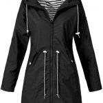 Amazon.com: Eddizu Womens Rain Coat Hooded Jackets Raincoat .
