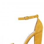 Cute Yellow Heels - Suede Heels - Ankle Strap Heels - $89.