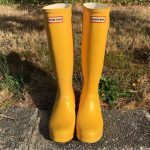 Hunter Shoes | Tall Yellow Womens Rain Boots | Poshma
