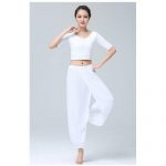 Yoga Clothes Suit Ladies Fashion Modal Chiffon Workout Clothes .