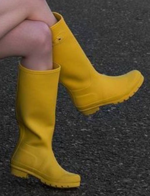 Yellow Rain Boots For Healthy Protection
  Of Your Feet
