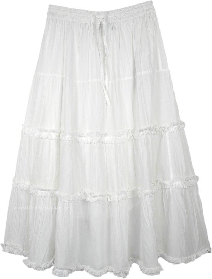 Formal Look Of White Skirts