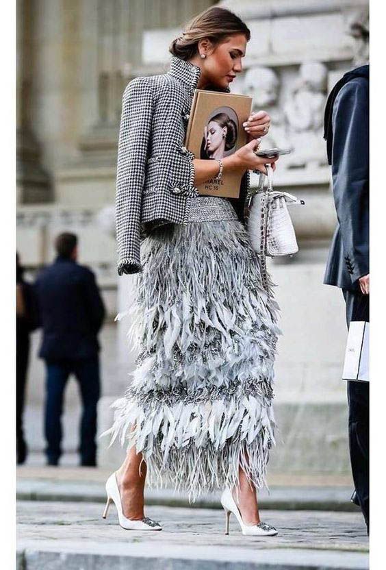 Feather
Skirt Quenching Your Thirst Of Uniqueness 
In Style