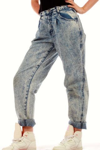 The
80s Are Making A Comeback With The Acid Wash Jeans
