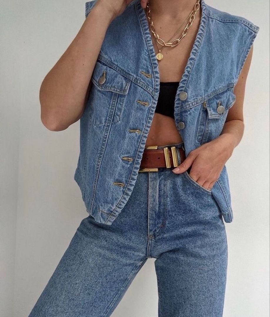 Put
Your Own Stamp On The Outfit With Denim Vest