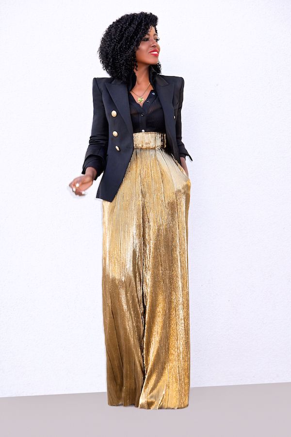 Make A Fashion Statement With A Gold
  Skirt