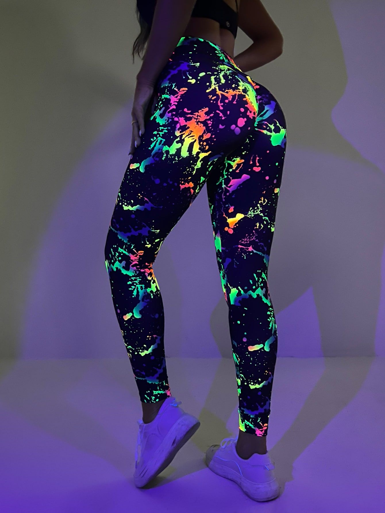 Neon Leggings With Bright Surface And
Bold Colors
