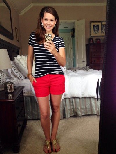 Style With Red Shorts