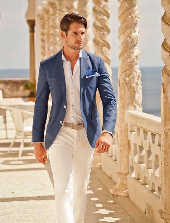 Summer Suits For Men With Cool Texture
  And Color