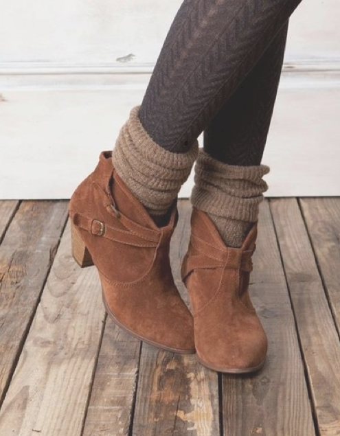 Why
  Brown Ankle Boots Work Out With Any Dress