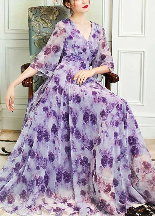 Be Fashionable With The Purple Maxi
  Dresses