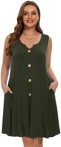 2024 Plus Size Women's Dresses: Stylish, Comfy, with Pockets!