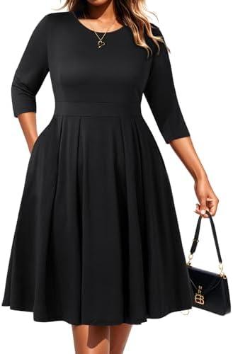 2024 Plus Size Women's⁤ Dresses: Stylish, Comfy, with Pockets!