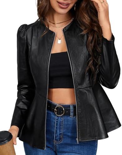 Chic Women's Leather Jackets for Fall & Winter Fashion