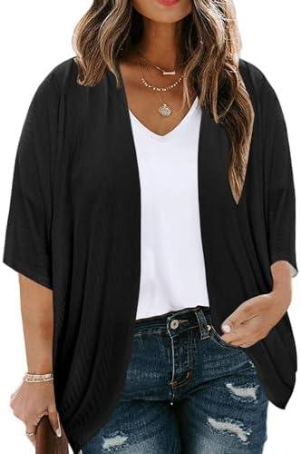 Stylish Plus Size Fashion: Elegant Cardigans & Dresses