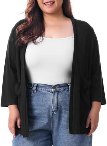 Stylish Plus Size Fashion: Elegant Cardigans & Dresses