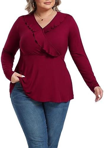 Plus Size⁣ Women's Fashion:⁣ Stylish Tops & Dresses Available!