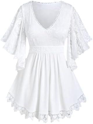 <strong>Explore Diverse Plus Size ⁢Fashion: Stylish & Comfortable</strong>“></p>
<h2>Stylish Plus Size Blouse with​ Lace and⁤ Butterfly Sleeves</h2>
<p>This beautifully designed blouse combines elegance ​with comfort, featuring a delicate lace panel and charming butterfly ⁣sleeves. The <a href=