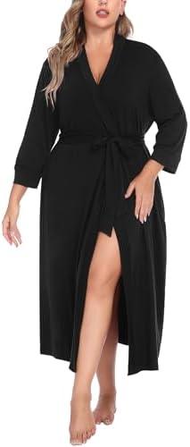 <strong>Explore Diverse Plus‍ Size Fashion: Stylish &⁢ Comfortable</strong>“></p>
<h2>Comfortable Lightweight Plus Size Kimono Robe with⁣ Pockets</h2>
<p>This beautifully crafted kimono robe is designed with plus-size ⁣women in mind, offering an elegant yet casual option for loungewear. Made from a soft and lightweight fabric, it ensures comfort whether you’re relaxing at⁣ home or enjoying a cozy night in. The full-length design features a⁣ flattering ​V-neckline ⁢and practical pockets, adding both style ​and functionality.⁢ An innovative fixed belt design eliminates the hassle of a traditional tie, making it easy to⁣ put on and remove without the worry of losing the‌ belt. ​Available in various patterns and colors, this⁢ robe is a versatile addition to any wardrobe.</p>
<p>While the robe is favored for its comfort​ and style, some users may⁢ find‍ the‌ lightweight material less sturdy compared to heavier alternatives, potentially affecting durability over time. Additionally, as with any clothing item, it’s essential⁤ to check the sizing chart to⁣ ensure a proper fit, as the sizing⁤ ranges from⁣ 1X to 5X. ⁢Nonetheless, ‌this piece makes for a thoughtful gift option⁢ for plus-size friends or family, especially during the holiday season. </p>
<p><a href=