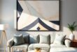 Transform Your Apartment: Elevate Living Rooms with Stylish Geometric Wall Art