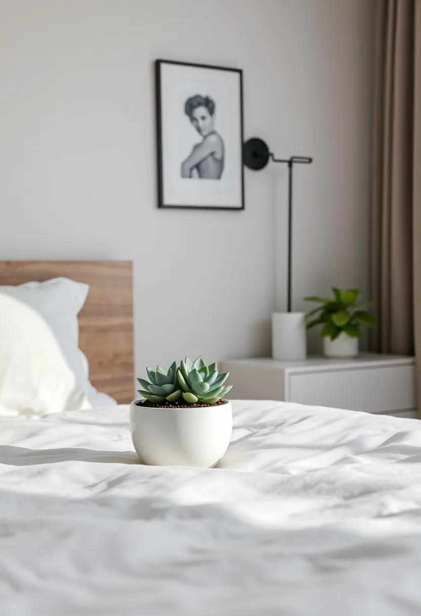 Incorporate a‌ succulent garden on ⁣your​ nightstand or dresser to bring nature indoors and promote tranquility