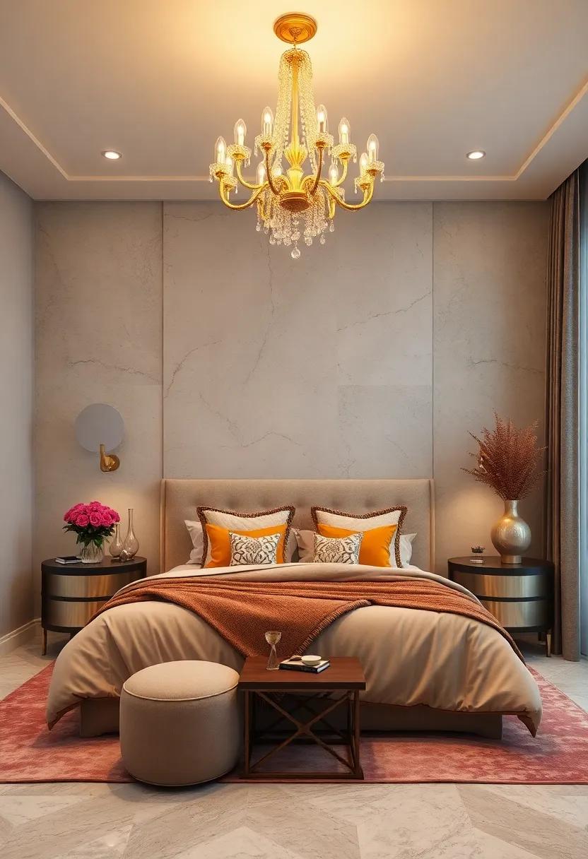 Illuminate your space with a dazzling gold chandelier that draws⁤ the eye and complements your decor