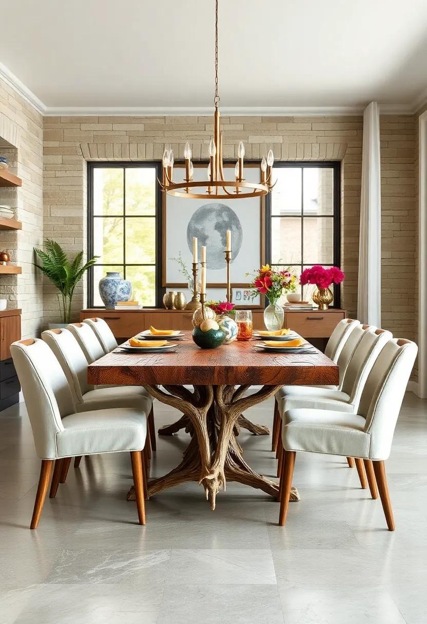 Antler Accents:‍ Infuse ‌your dining space with rustic charm by integrating ‍antler ⁣accents ⁤into your table design. Whether as​ legs‌ or decor, they add a touch of wilderness to ⁣your dining ‍area