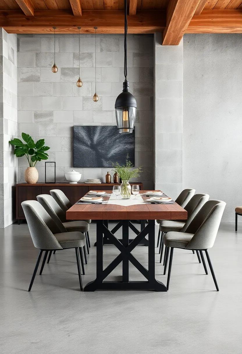 Industrial ‍Chic: Marry rustic with modern by⁤ opting‍ for a ‍dining ‌table crafted‍ from steel and aged wood.This blend of materials creates a ⁣striking⁢ contrast that suits urban lofts ‍and ‌country homes alike