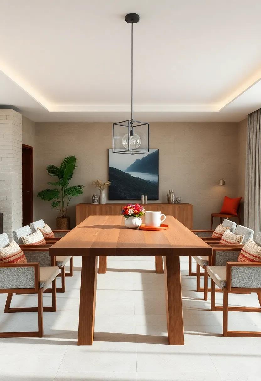 Minimalist⁢ Rustic:​ Opt ⁤for a simple,‌ unadorned wooden table with a matte finish that emphasizes ‌the beauty of natural materials while promoting a clean, ‍minimalist ⁢aesthetic