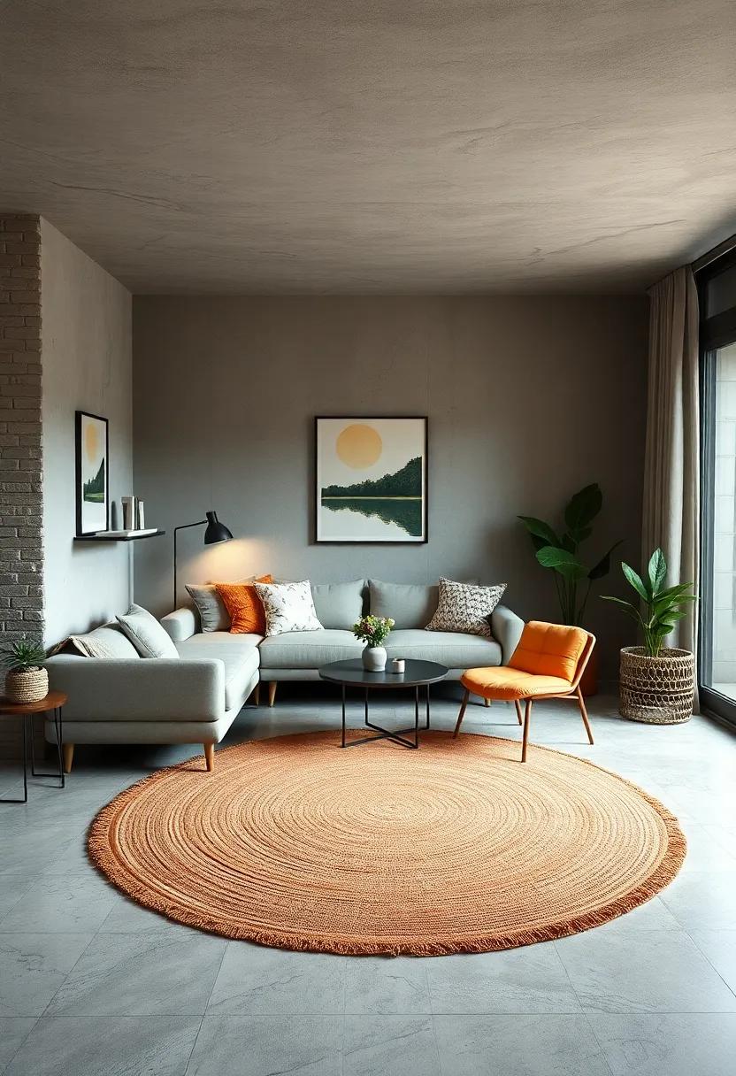 Place ‌a ⁤round rug in the center of the room to ⁤create a​ cozy gathering spot for friends ‌or study sessions