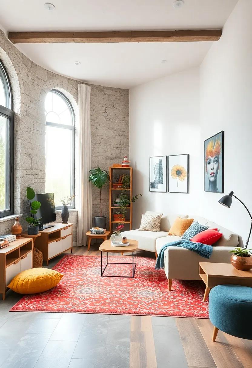 Select a rug with‍ a non-slip backing,ensuring ‌safety while⁣ moving around the space