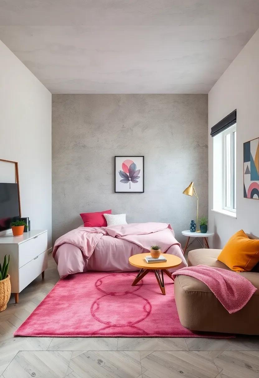 Match⁢ rug colors to wall ‍accents ⁣or bedding to tie the ⁤room together harmoniously
