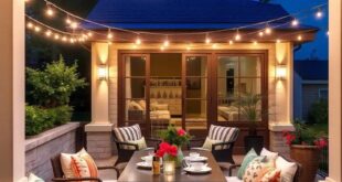 25 Enchanting Patio Dining Ideas to Illuminate Your Evenings with String Lights