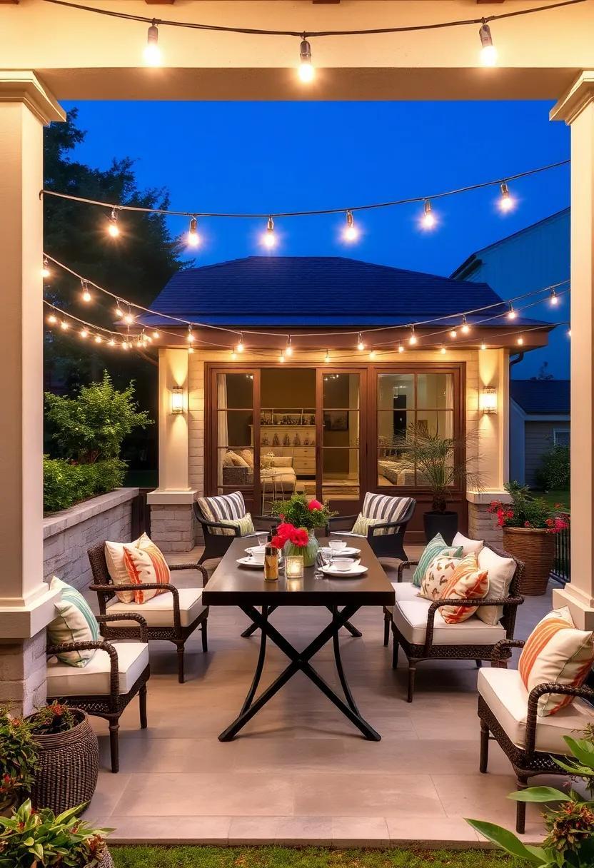 25 Enchanting Patio Dining Ideas to Illuminate Your Evenings with String Lights