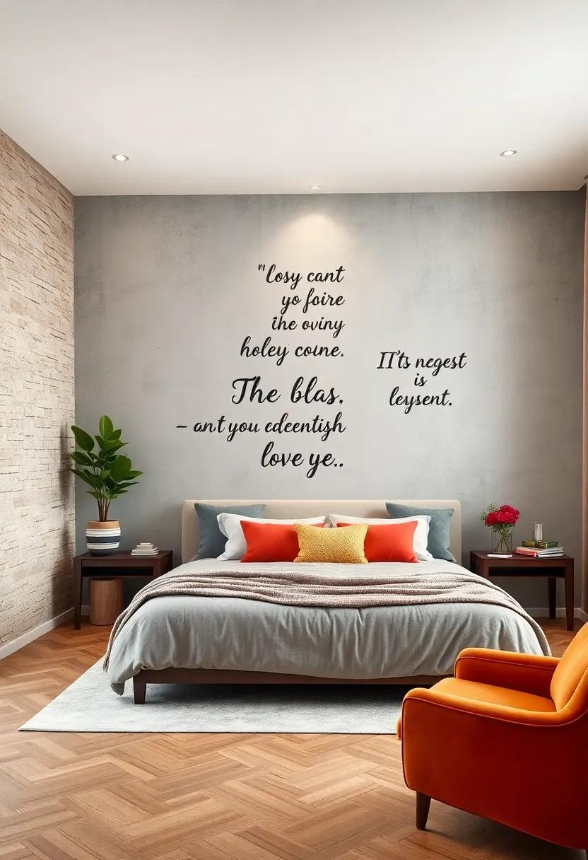 Personalized Quotes: Use wall decals or paint to showcase your‍ favorite⁣ quotes ⁢for a ⁢daily dose of inspiration and positivity