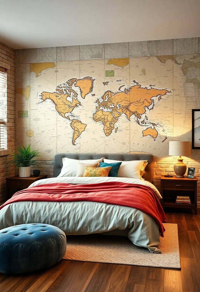Vintage Map ​Collage: Create a nostalgic atmosphere by adorning your wall with​ vintage maps‌ that inspire⁤ wanderlust and storytelling