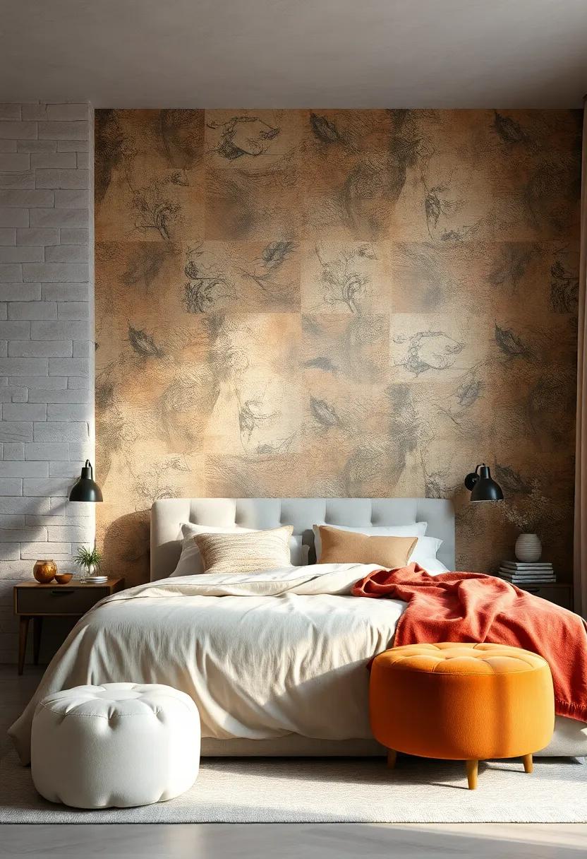 Vintage ‌Wallpaper: Opt⁢ for a ​section of vintage wallpaper as a nostalgic nod to the ‍past, giving your bedroom character ⁣and charm