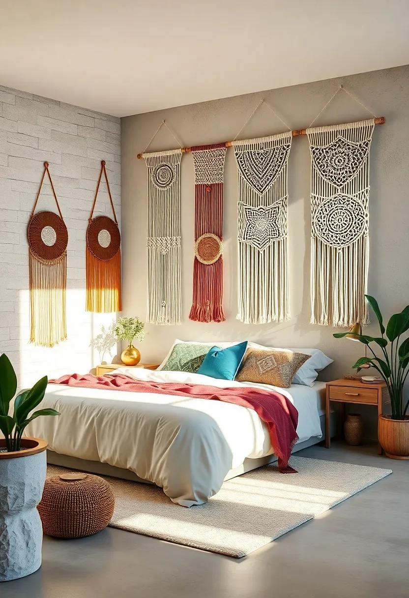 Add Depth with Shadows: Position your‌ macrame wall hangings to catch the⁣ light, allowing shadows to ⁤dance on your walls and create ​a whimsical ambiance