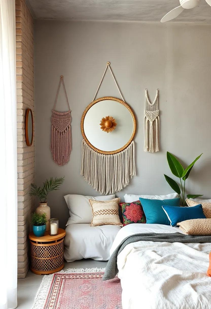 Incorporate Mirrors: hang a macrame design around a mirror to add depth while maintaining that⁢ enchanting bohemian vibe