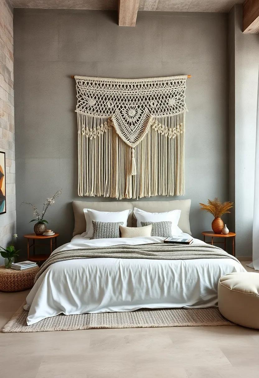 Statement ⁣Headboard: Use a wall hanging as a whimsical‌ headboard alternative, creating ⁣an inviting backdrop for ‍restful sleep