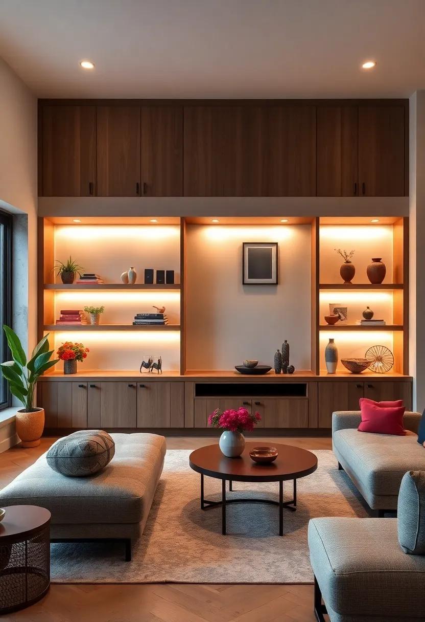 Integrated Lighting: Highlight ⁣your decor with built-ins that‍ include⁤ integrated lighting, allowing you to set the mood and focus on your⁢ favorite items