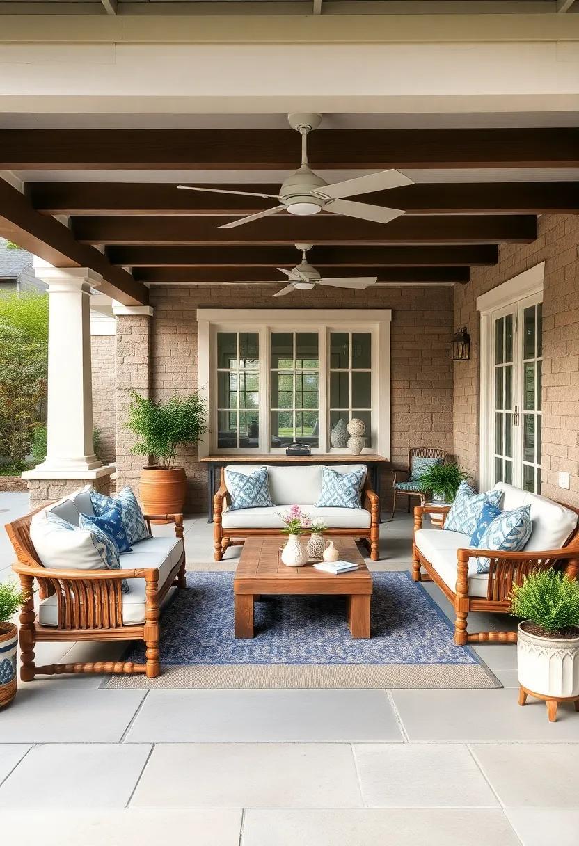 Nautical-Inspired Furniture: Select furniture with a maritime touch, such as wood ‌with a weathered finish and⁢ marine fabrics​ to match