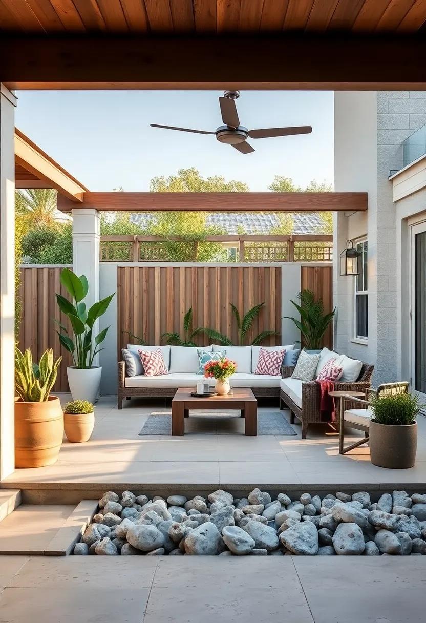 Sunken Seating Area: Consider a ⁣sunken⁣ lounge area for added intimacy,surrounded by decorative stones and ​potted plants