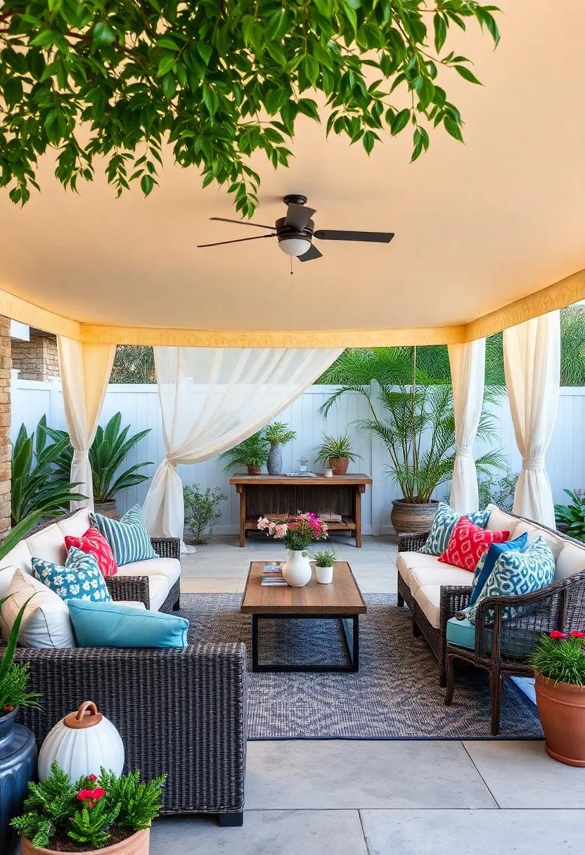 Pop-Up Shade Tents: Use ⁤portable shade tents for‍ beach⁢ days‍ that double as stylish accents on your patio
